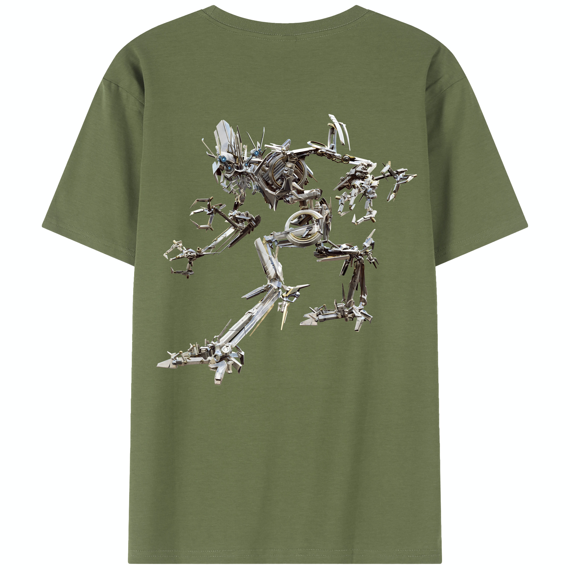 （画像用） Transformers トランスフォーマー 綿100％半袖Tシャツ（背面プリント）